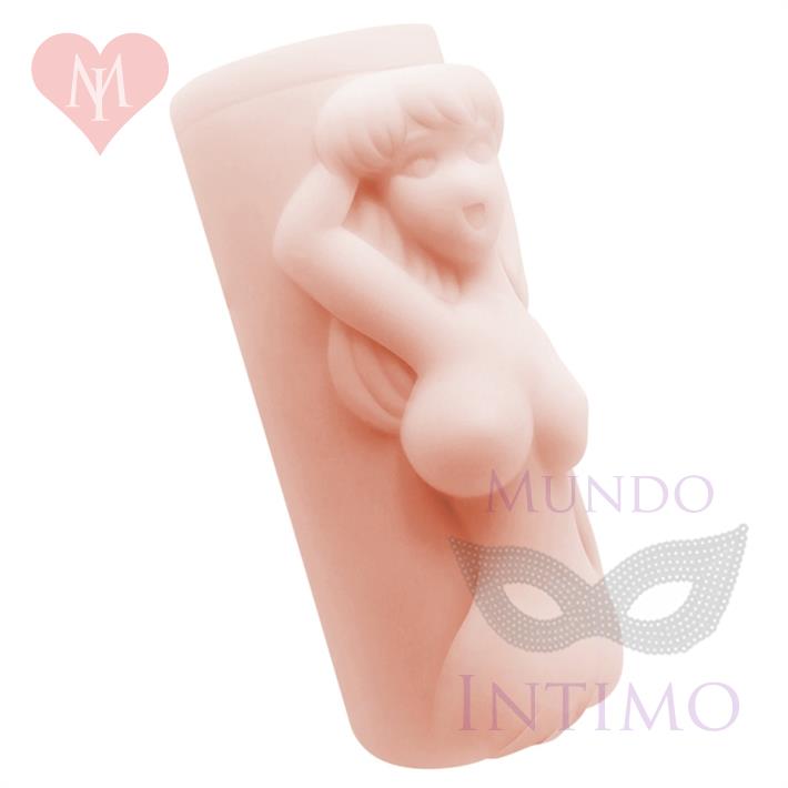Masturbador masculino de TPR Material con forma de mujer