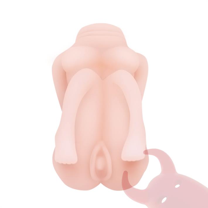 Masturbador masculino de TPR Material con funcion de apretar y encoger