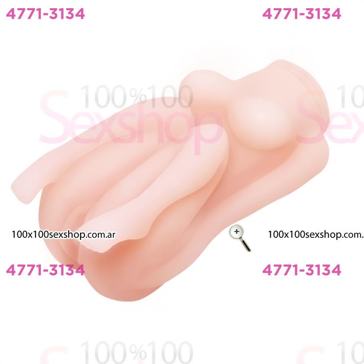 Masturbador masculino de TPR Material con funcion de apretar y encoger