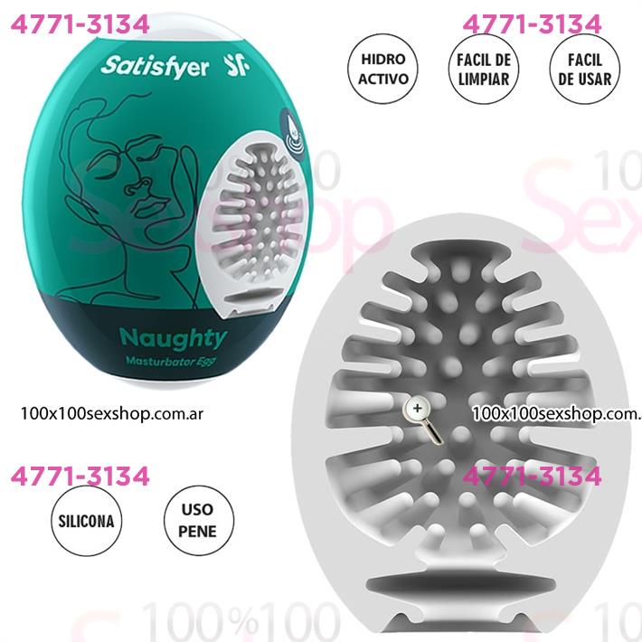 Cód: CA SS-SA-0021 - Masturbador Egg Single naughty de suave textura - $ 13100