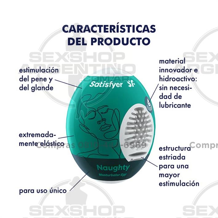 Masturbador Egg Single naughty de suave textura