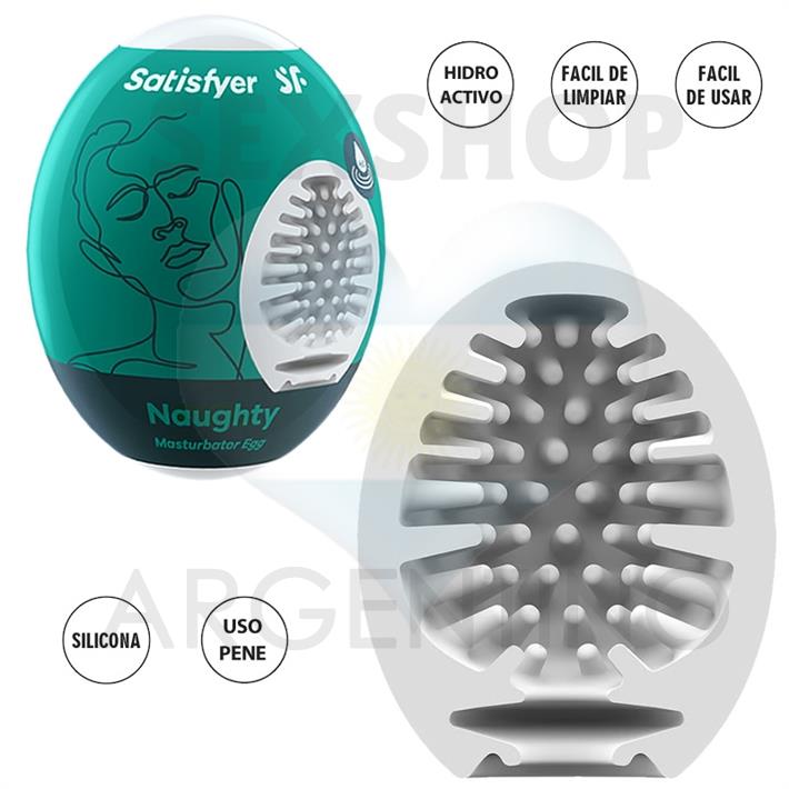 Masturbador Egg Single naughty de suave textura