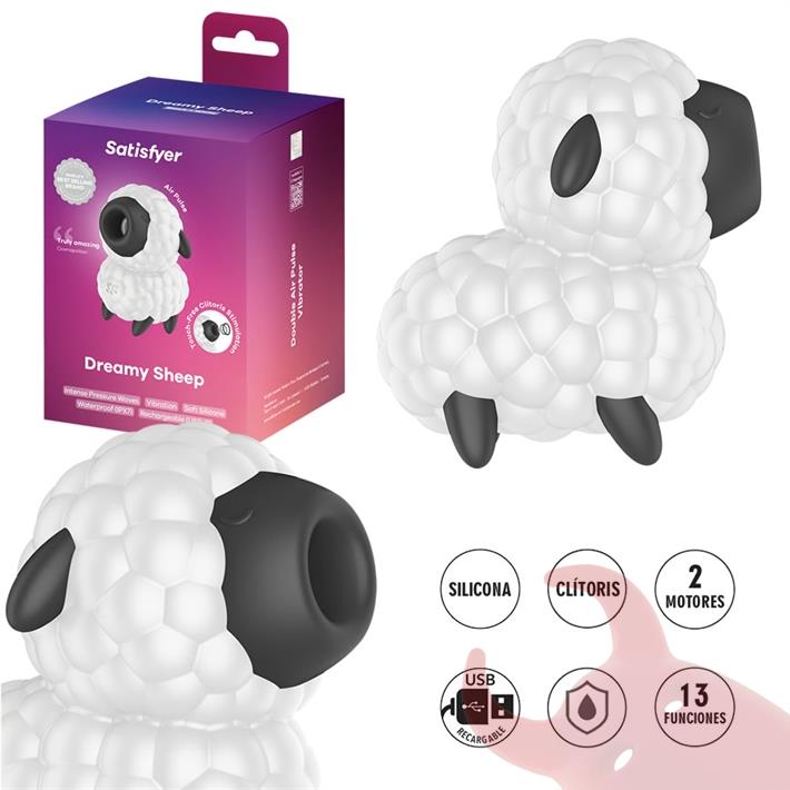 Dreamy Sheep Succionador de clitoris con carga USB 