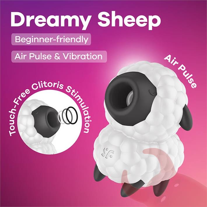 Dreamy Sheep Succionador de clitoris con carga USB