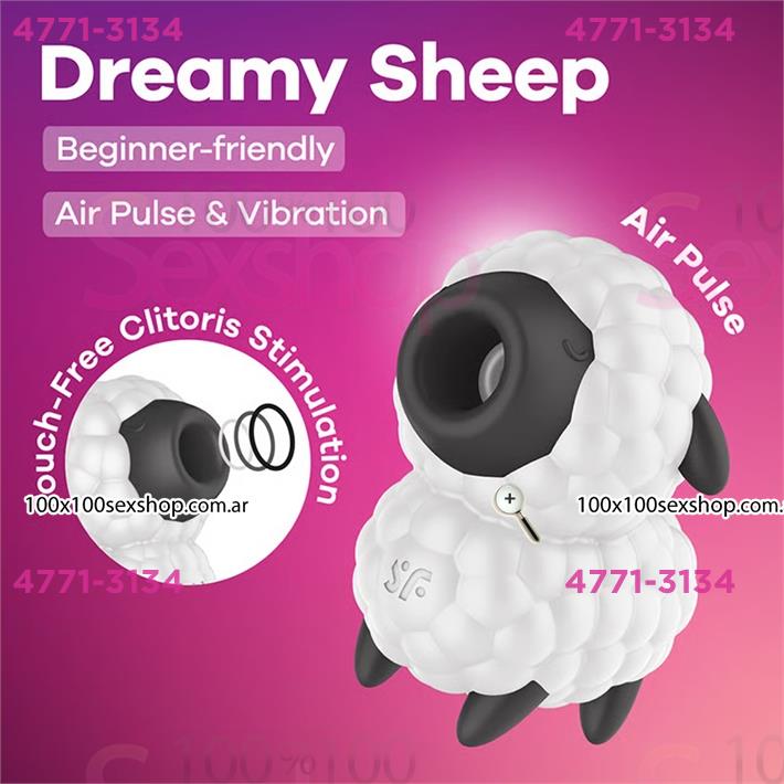 Dreamy Sheep Succionador de clitoris con carga USB