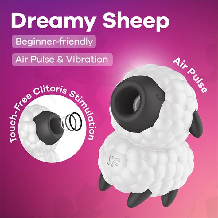 Dreamy Sheep Succionador de clitoris con carga USB