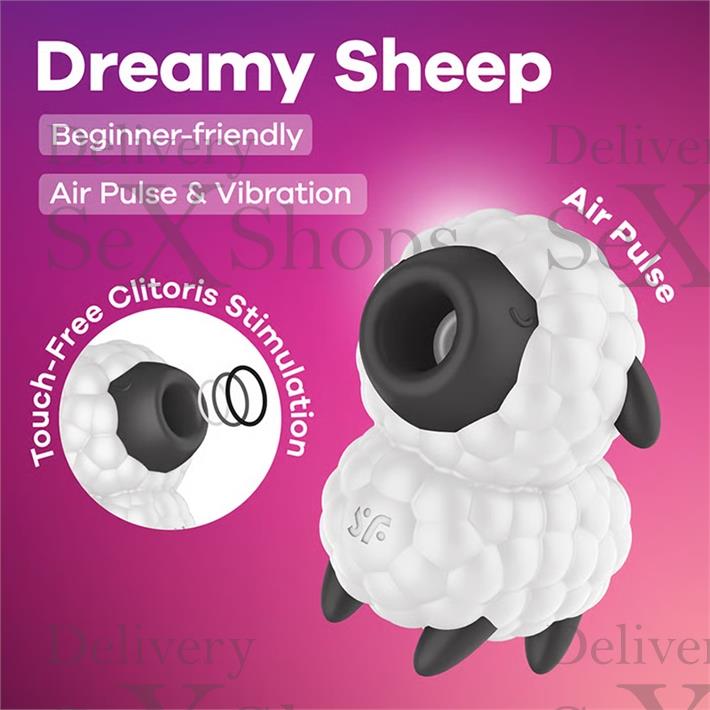 Dreamy Sheep Succionador de clitoris con carga USB
