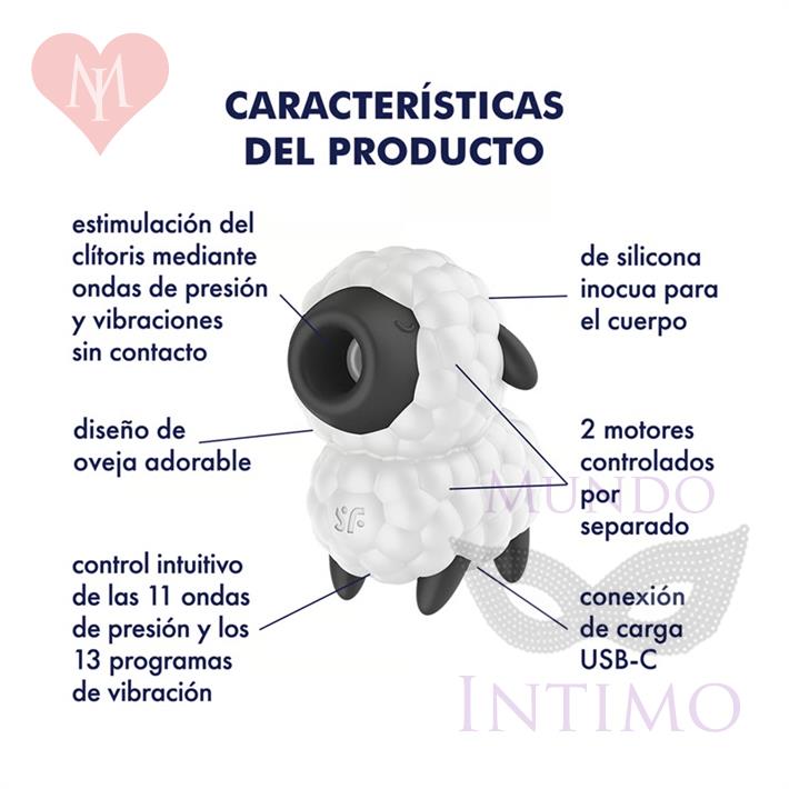 Dreamy Sheep Succionador de clitoris con carga USB