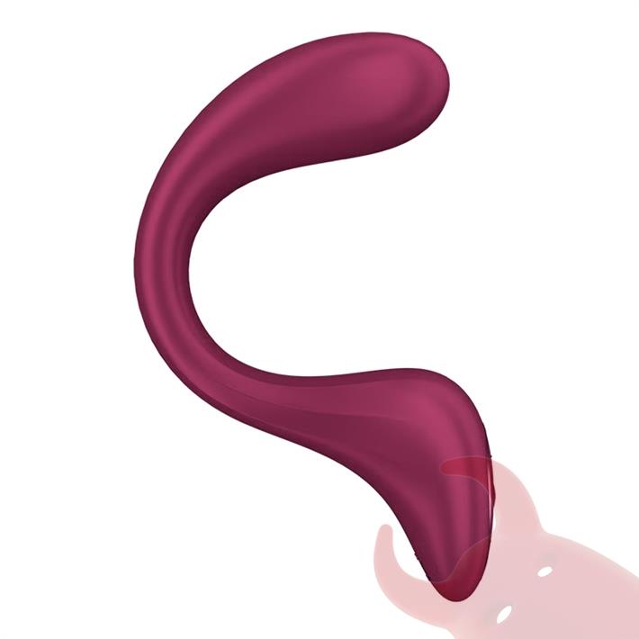 G for Goddess 2 (Wine Red) Estimulador de punto G con carga USB