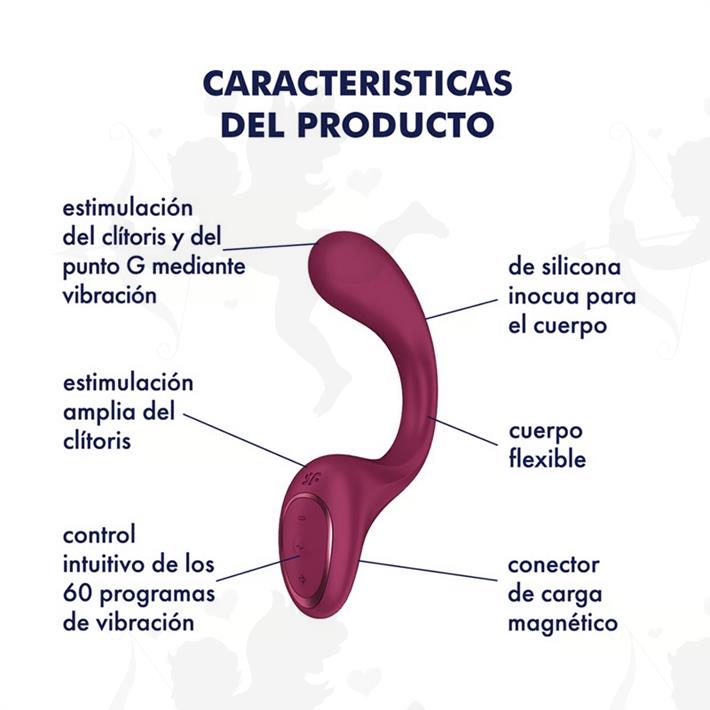 G for Goddess 2 (Wine Red) Estimulador de punto G con carga USB G for Goddess 2 (Wine Red) Estimulador de punto G con carga USB