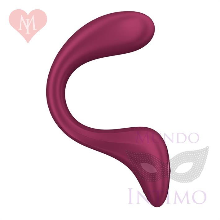 G for Goddess 2 (Wine Red) Estimulador de punto G con carga USB
