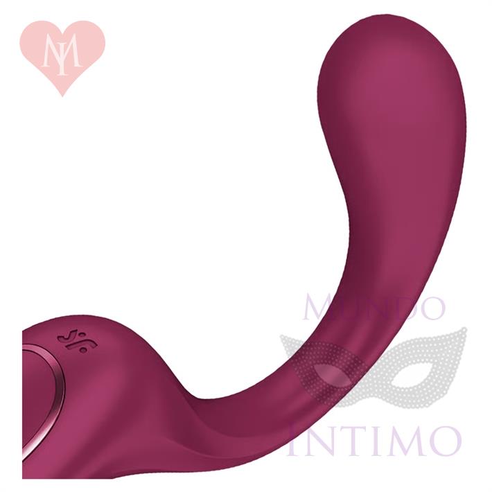 G for Goddess 2 (Wine Red) Estimulador de punto G con carga USB