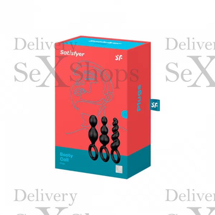 Booty Call kit de 3 dilatadores anales negros