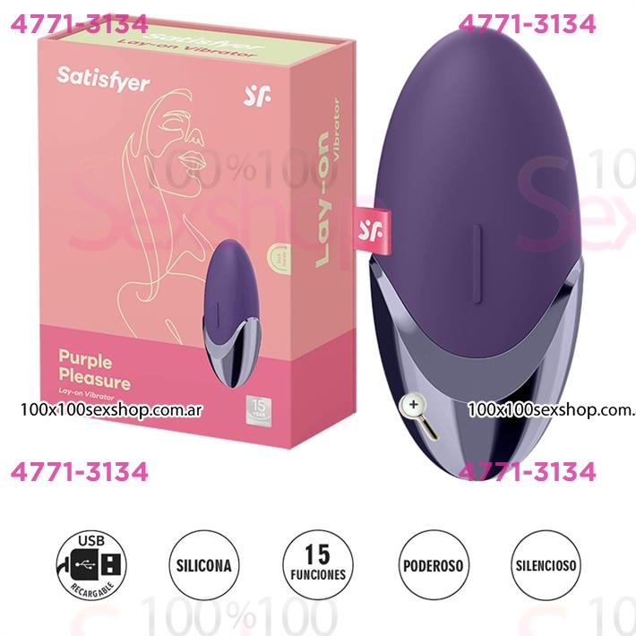Cód: CA SS-SA-0947 - Purple Pleasure estimulador de clitoris con carga USB - $ 61500