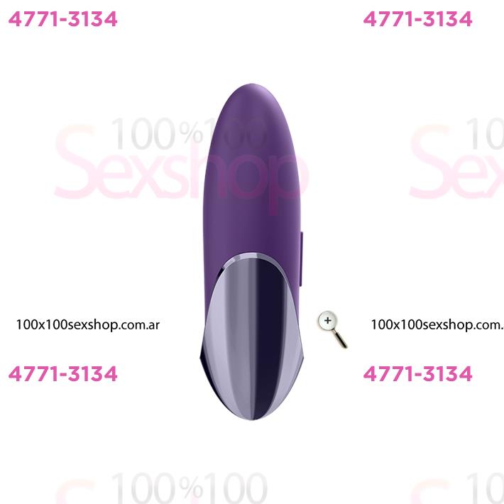 Purple Pleasure estimulador de clitoris con carga USB