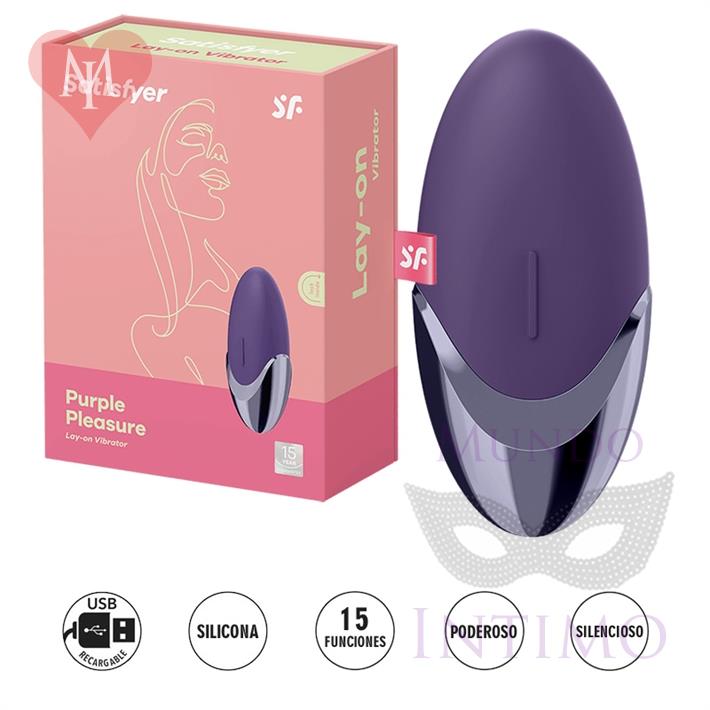  Purple Pleasure estimulador de clitoris con carga USB 