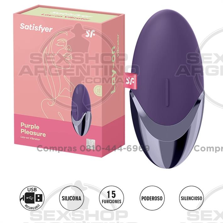  - Purple Pleasure estimulador de clitoris con carga USB