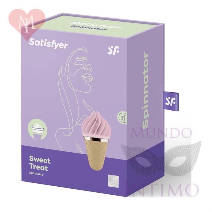 Vibrador rotativo Sweet Treat con forma de helado 11 rotaciones y carga USB