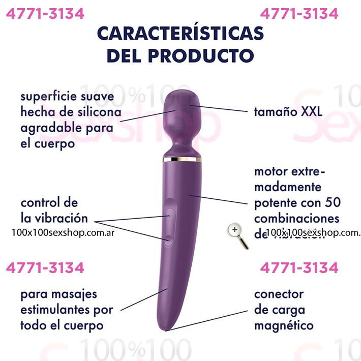 Cód: CA SS-SA-1210 - Wander Woman Estimulador microfono de clitoris - $ 104600