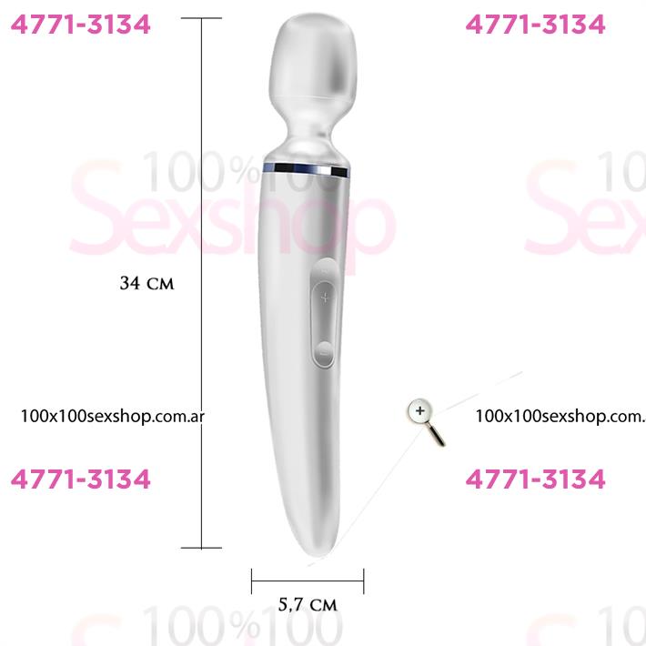 Cód: CA SS-SA-1227 - Satisfyer Wand-er Woman microfono estimulador de clitoris con carga usb - $ 104600