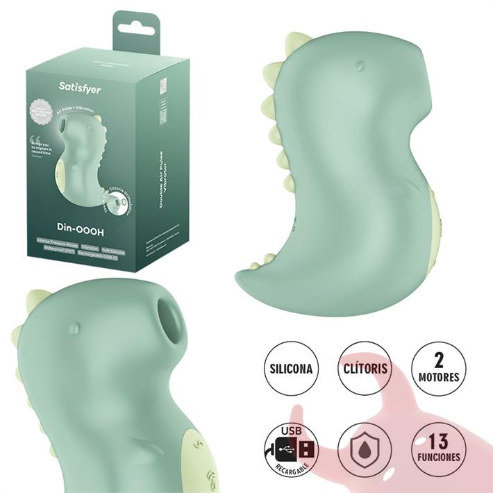  Din-OOOH Succionador estimulador de clitoris con carga USB 