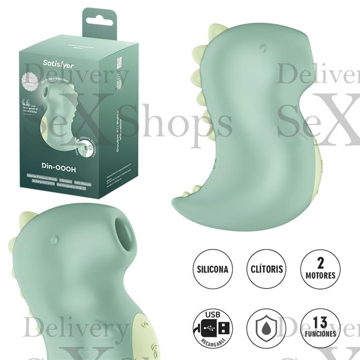  Din-OOOH Succionador estimulador de clitoris con carga USB 