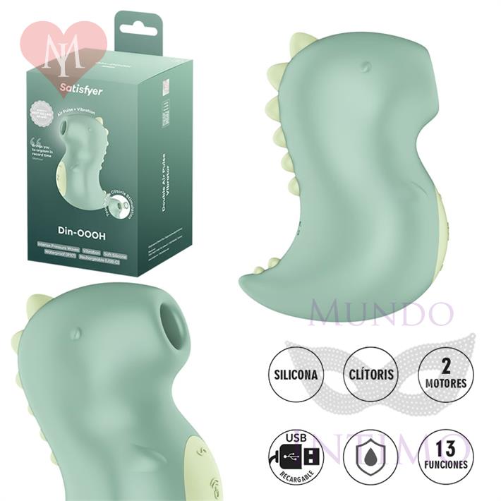  Din-OOOH Succionador estimulador de clitoris con carga USB 