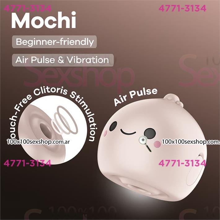 Mochi succionador estimulador de clitoris y carga USB