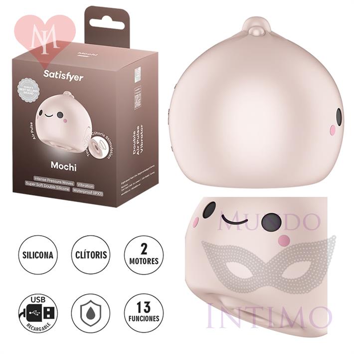  Mochi succionador estimulador de clitoris y carga USB 