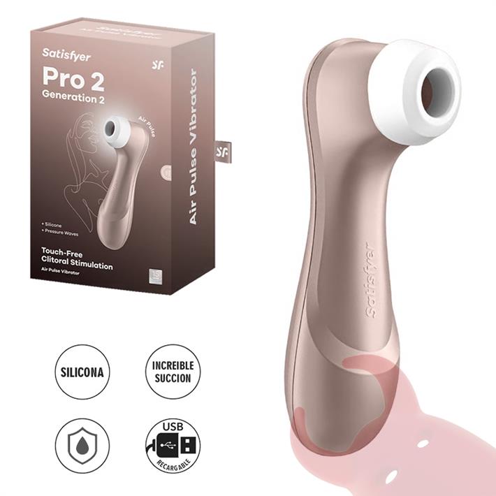 Pro 2 light rose gold succionador de clitoris con USB C