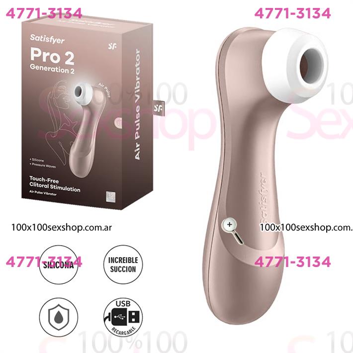 Cód: CA SS-SA-15030 - Pro 2 light rose gold succionador de clitoris con USB C - $ 122000