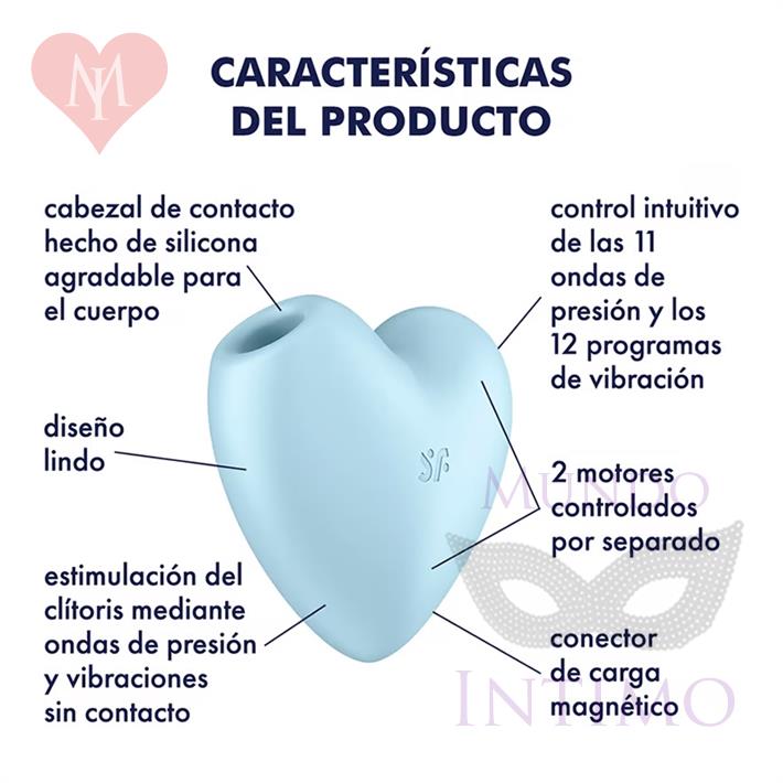 Cutie Heart Succionador en forma de corazon y carga USB