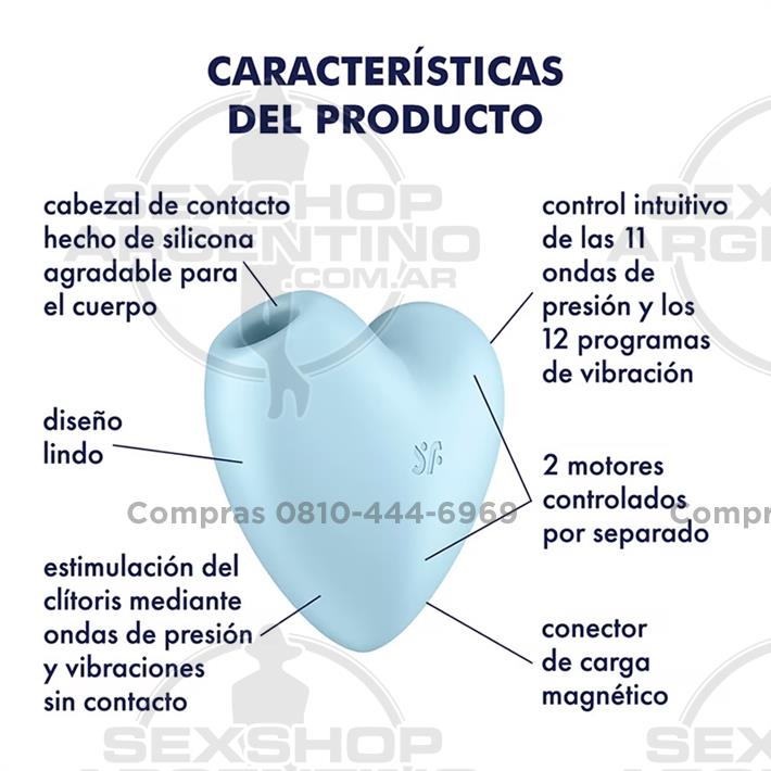 Cutie Heart Succionador en forma de corazon y carga USB