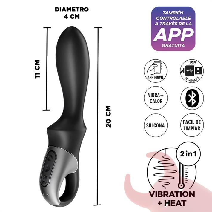  Heat Climax vibrador con funcion calor y control via app 
