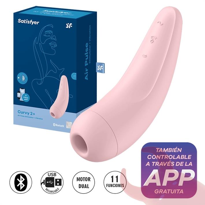  Satisfyer Curvy 2 succcionador de clitoris con control mediante bluetooth 