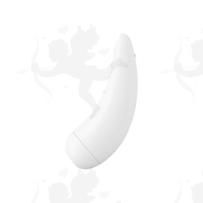 Satisfyer Curvy 2 succionador de clitoris blanco con control desde el celular