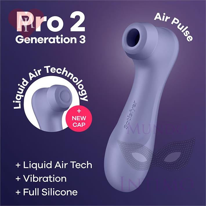 Satisfyer Pro 2 Lilac Generation 3 succionador con carga USB