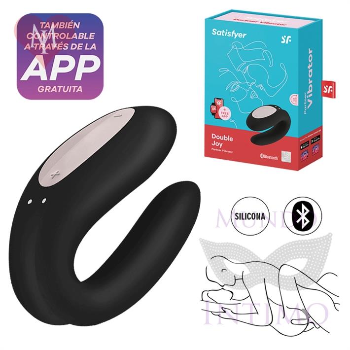  Double Joy Black estimulador para parejas con control via APP 