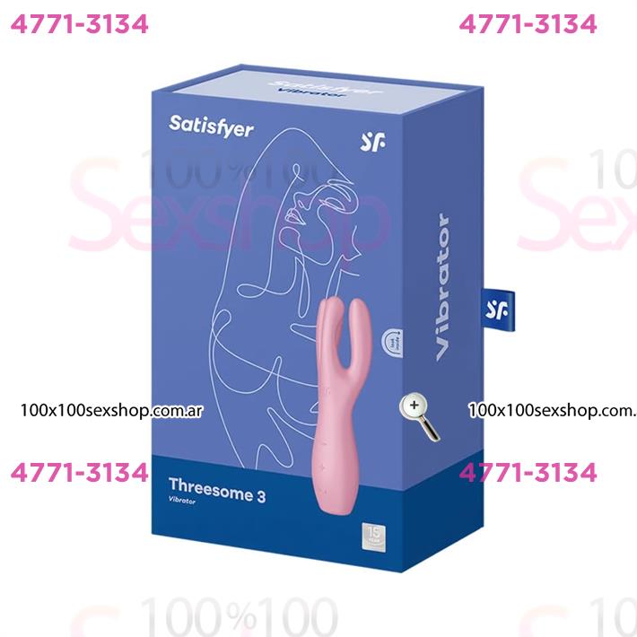 Threesome 3 estimulador vaginal con carga USB