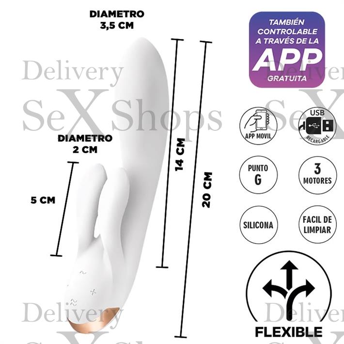  Double Flex estimulador flexible con control via APP 