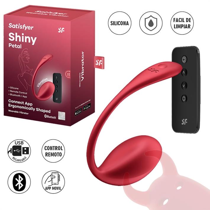 Shiny Petal estimulador de punto g y clitoris con control remoto