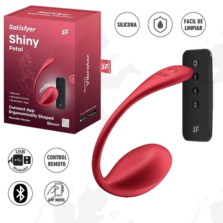 Shiny Petal estimulador de punto g y clitoris con control remoto