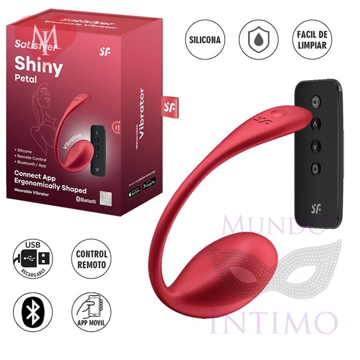  Shiny Petal estimulador de punto g y clitoris con control remoto 