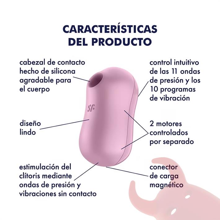 Cotton Candy Succionador de clitoris con carga USB