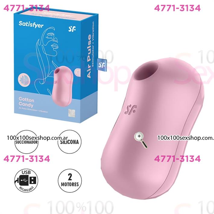 Cód: CA SS-SA-2701 - Cotton Candy Succionador de clitoris con carga USB - $ 103000