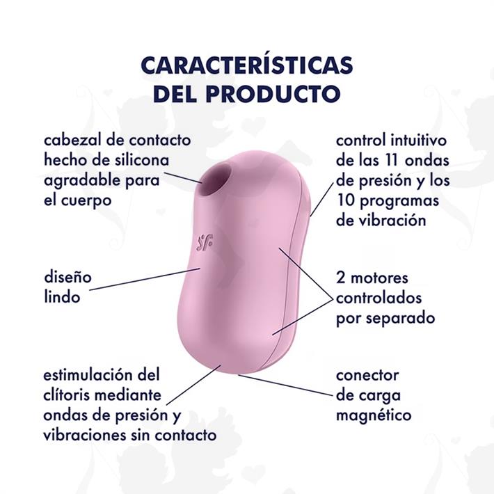 Cotton Candy Succionador de clitoris con carga USB