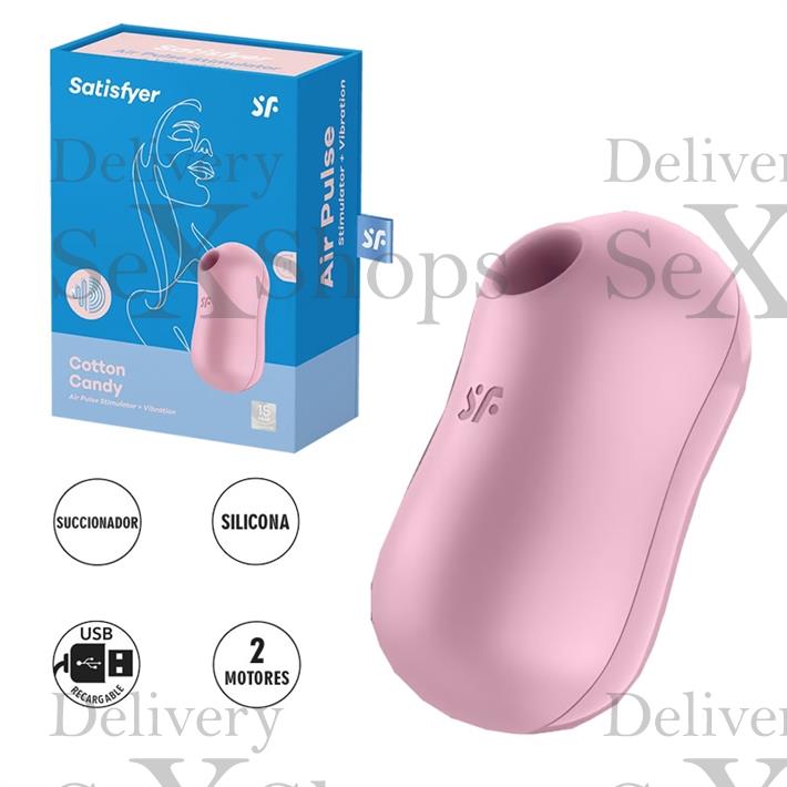  Cotton Candy Succionador de clitoris con carga USB 