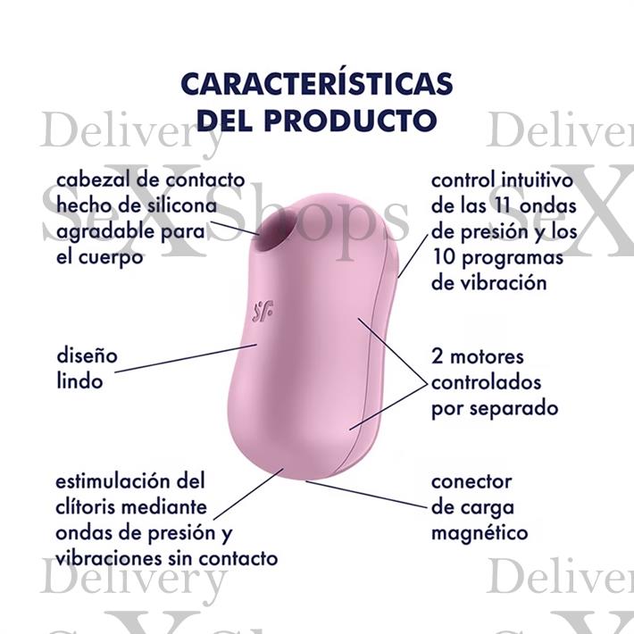 Cotton Candy Succionador de clitoris con carga USB