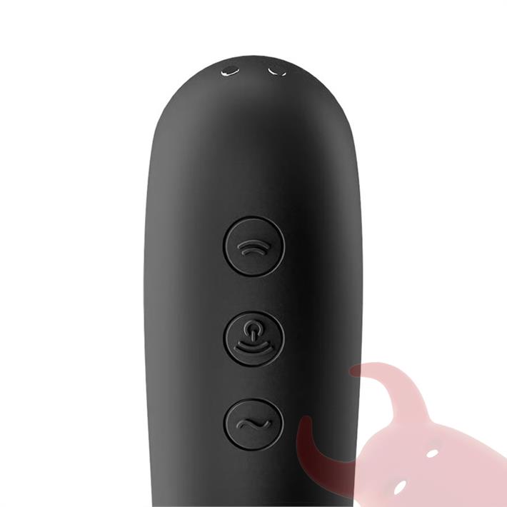Dual Kiss black Succionador de clitoris con vibrador de punto G
