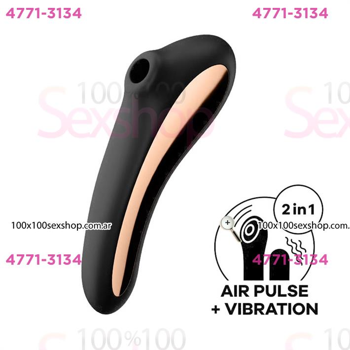 Cód: CA SS-SA-3009 - Dual Kiss black Succionador de clitoris con vibrador de punto G - $ 104900